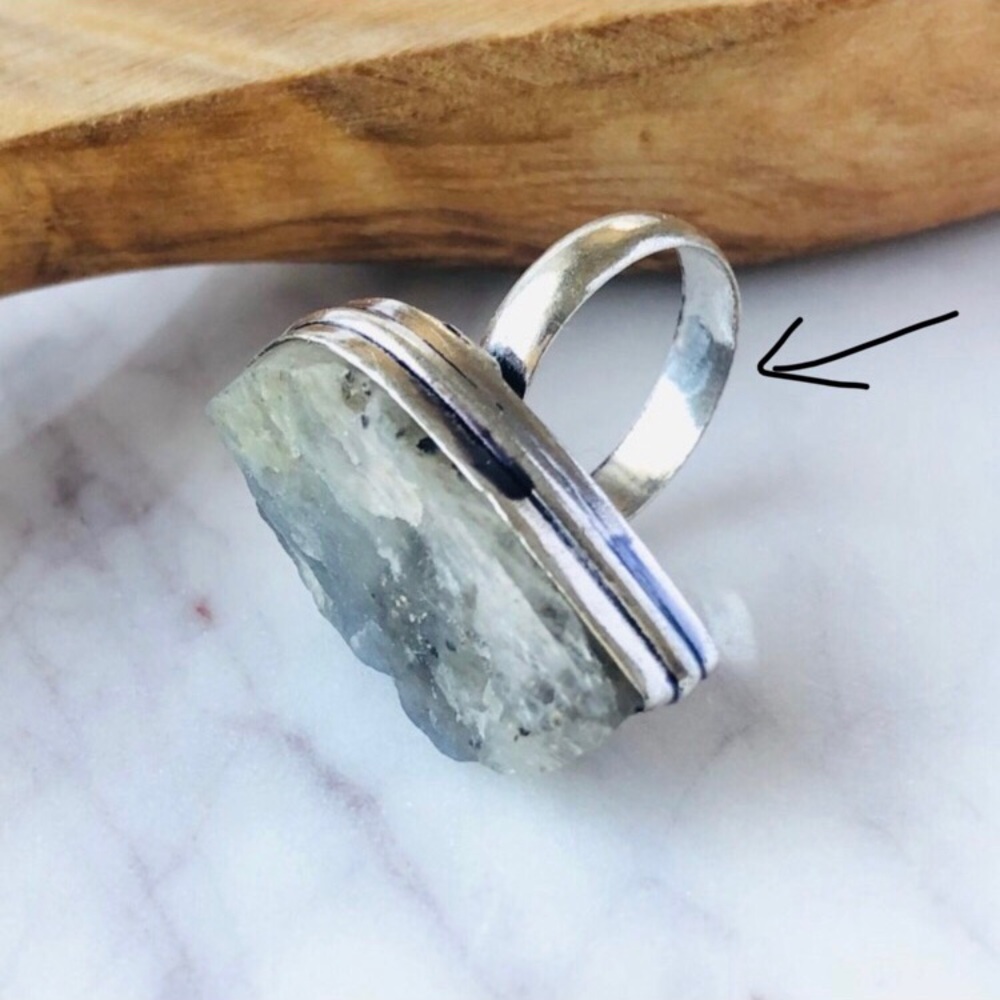Labradorite Silver Ring - Picture 6 of 10